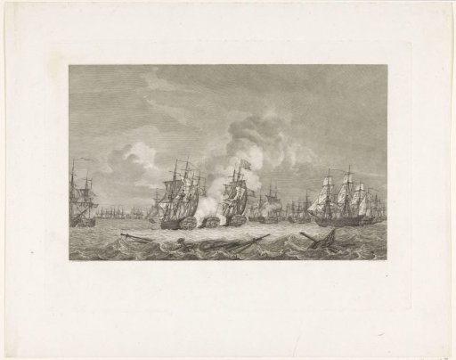 Naval Battle at Kamperduin (end), 1797