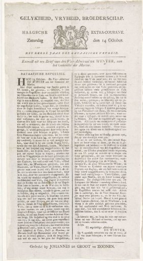 The Hague Extra-Courant of 14 October 1797