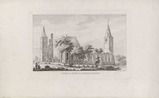 Tower of the Abbey Church at Egmond, in Good Condition, 1798