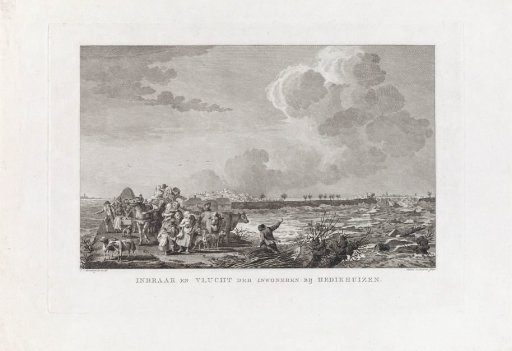 Inhabitants of Hedikhuizen Fleeing, 1799
