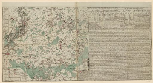 Map of the battlefield in the province of Namur, 1790