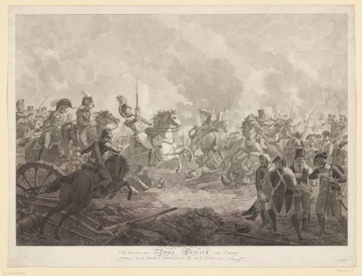 Prince Frederick wounded at Wervik, 1793