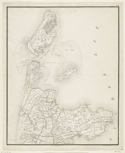 Map of the North Holland coast, 1799