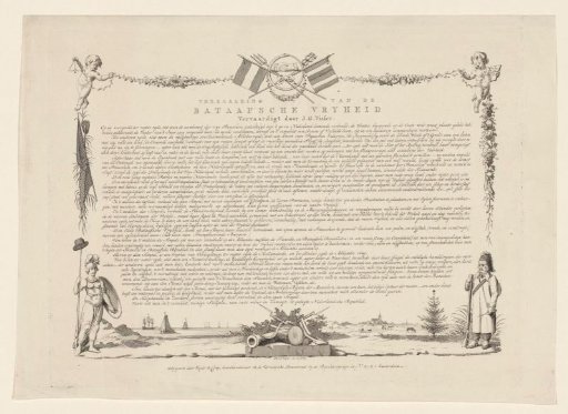 Explanation accompanying the print of the Temple of Batavian Freedom, 1795