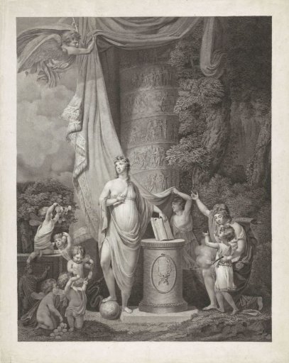 Allegory of the bygone eighteenth century, 1799