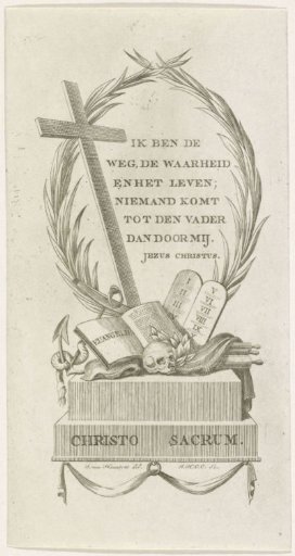 Allegory of the Society Christo Sacrum in Delft, ca. 1800