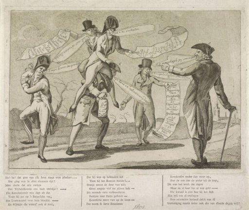 Satirical print on the Peace of Lunéville, 1801