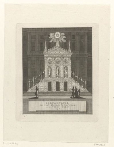 Illumination for the Town Hall in Amsterdam, 1802