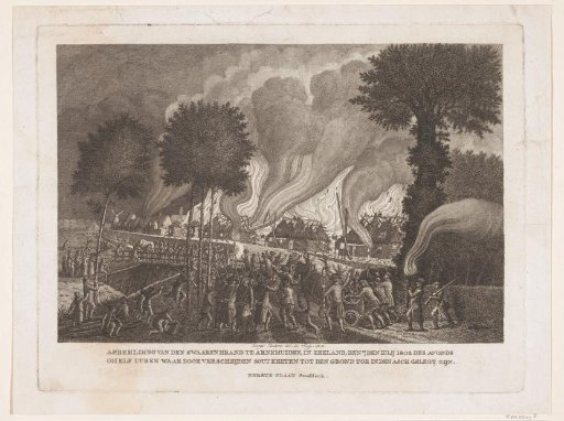 Fire in Arnemuiden (plate 1), 1802