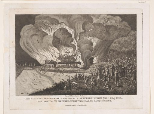 Fire in Arnemuiden (plate 2), 1802