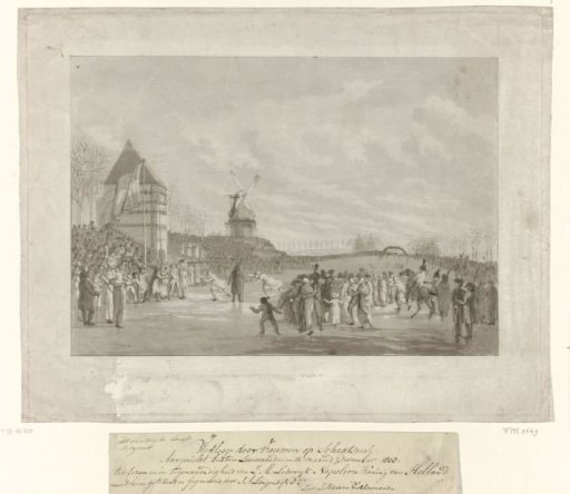 Women's Skating Race in Leeuwarden, 1805