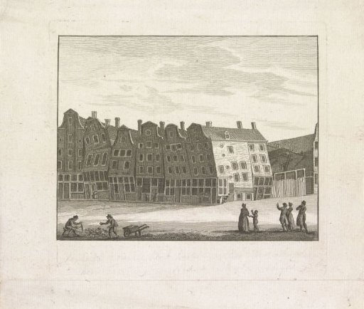 Collapsed houses in Amsterdam, 1806