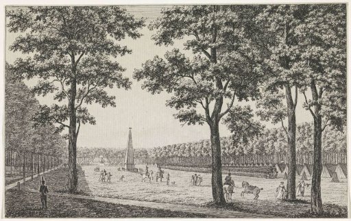 View of the French Camp on the Malieveld in The Hague in Honor of the Accession of Louis Napoleon
