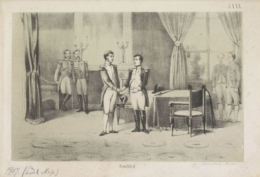 Napoleon taking leave of his brother, 1806
