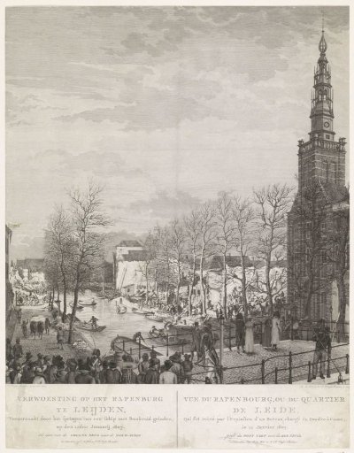 Devastation on the Steenschuur after the Leiden gunpowder disaster, 1807