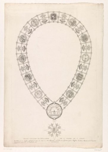 Order Chain with the Grand Cross of the Royal Order of Holland, 1807