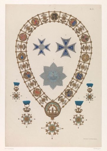 Order Chain with the Grand Cross of the Royal Order of Holland, 1807