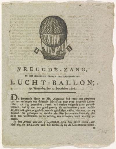 Balloon Flight of Augustin, 1806