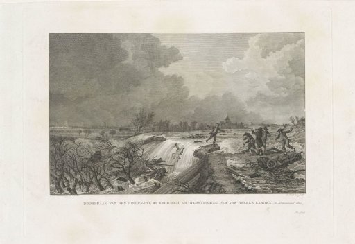 Breach of the dike at Kedichem, 1809