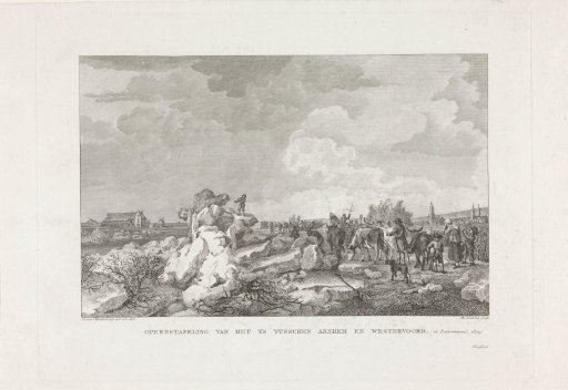 Drifting ice between Arnhem and Westervoort, 1809