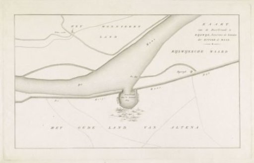 Map of the dike breach at Rijswijk, 1809