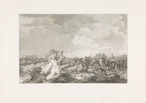 Drifting ice between Arnhem and Westervoort, 1809