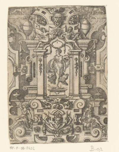 Victoria or Fortitude in an Ornamental Frame