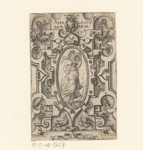 Oholibah in scrollwork frame