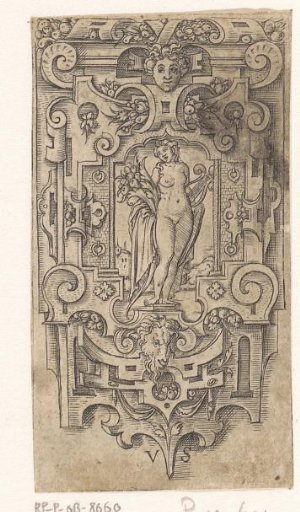 Part of a scabbard with a naked woman