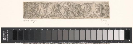 Frieze with four busts in medallions