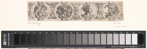 Frieze with four busts in medallions