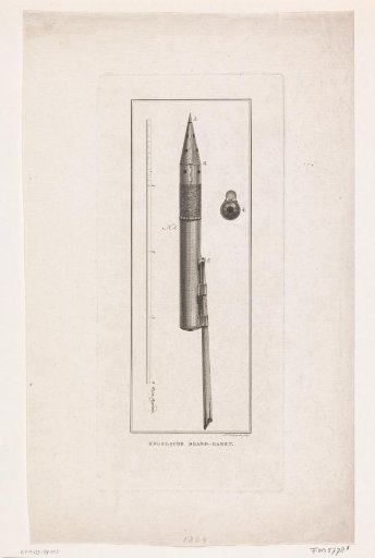 Congreve rocket, possibly used by the English in the bombardment of Flushing, 1809