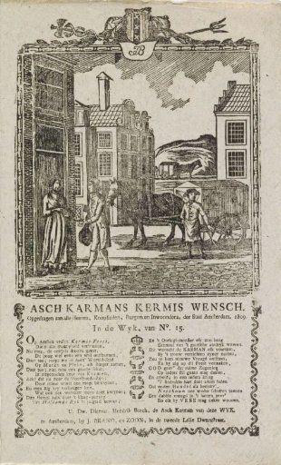 Fair print of the Amsterdam cartman for the year 1809
