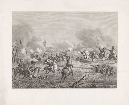 Battles between French and Cossacks at Deventer, 1813