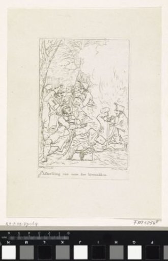 French bivouac in Woerden, 1813