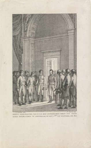 Audience of Prince William Frederick in Amsterdam, 1813