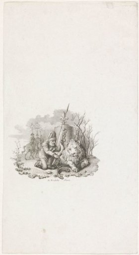 Cossack Frees the Chained Dutch Lion, 1813