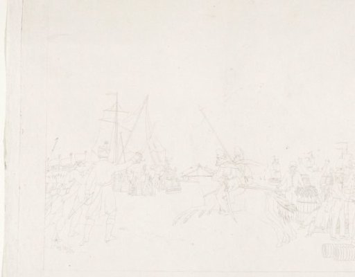 Satirical Print on the French Customs, 1813