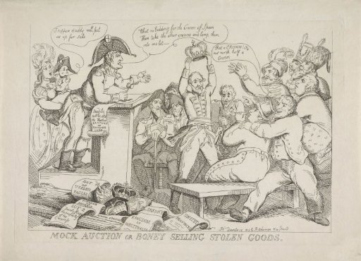Napoleon Selling Stolen Goods, 1813