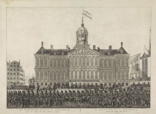 Arrival of the Sovereign Prince in Amsterdam for the inauguration, 1814