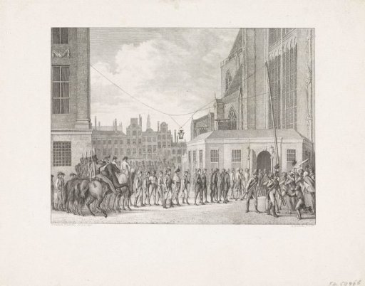 Willem Frederik, Prince of Orange in the procession of members of the Assembly of the Notables, 1814