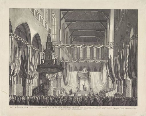 Inauguration of Willem Frederik, Prince of Orange, as Sovereign Prince, 1814