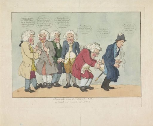 Napoleon under the care of foreign physicians, 1814
