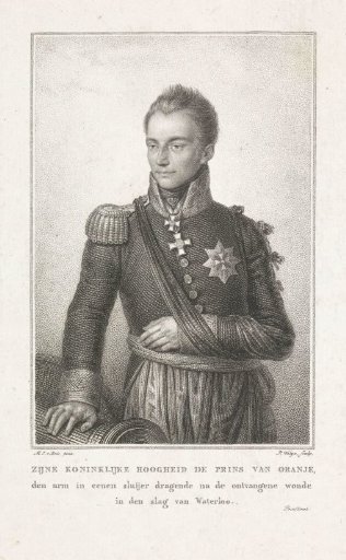 The wounded Prince of Orange, 1815