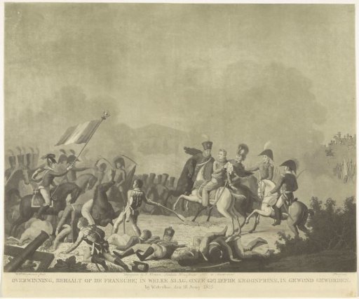 Crown Prince Willem Frederik George Wounded in the Battle of Waterloo, 1815