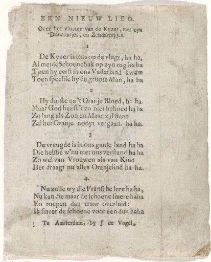 Song on Napoleon's Flight, 1813