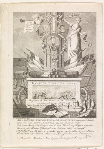 Allegory on the Heroes of the Battle of Waterloo, 1815