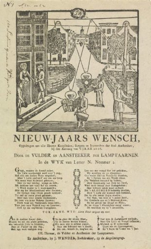 New Year's Wish from the Amsterdam Lamplighters for the Year 1816
