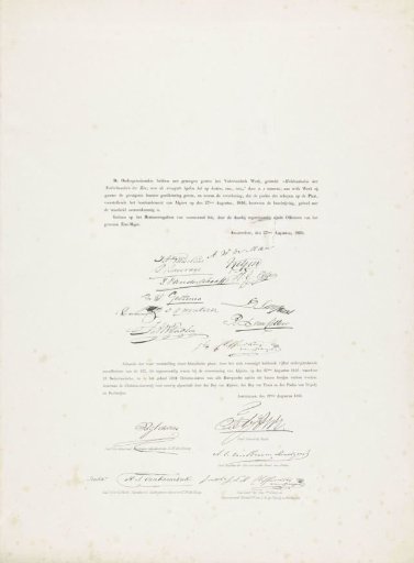 Sheet with Names Commemorating the Bombardment of Algiers (1816) in 1850 and 1866