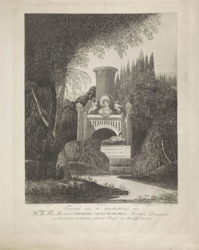 Allegory on the death of Princess Louise of Orange-Nassau, 1819